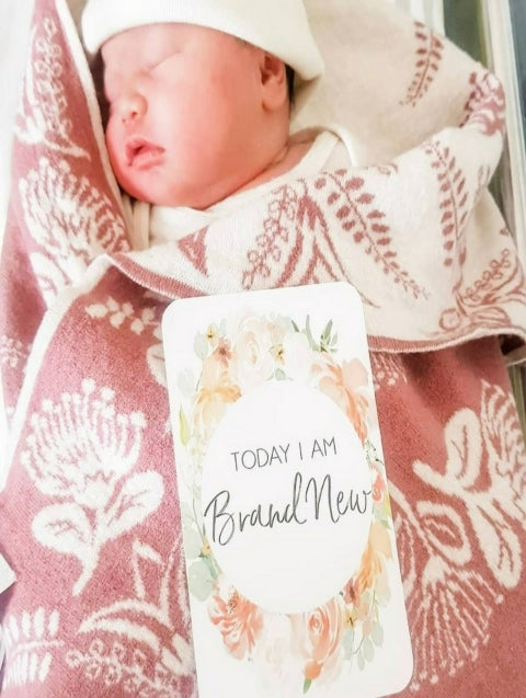 newborn merino blanket personalized