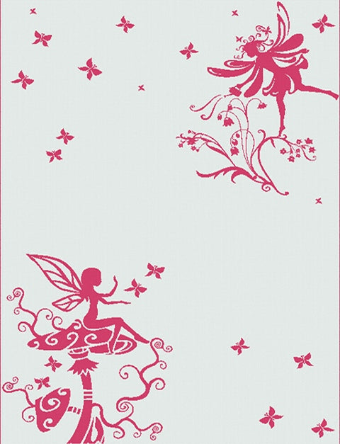 Girls Blanket Butterfly Fairy large color hot pink