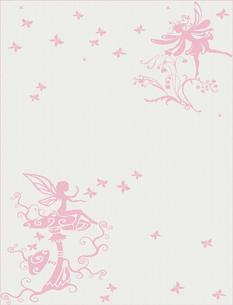 Girls Blanket Butterfly Fairy large color pink.