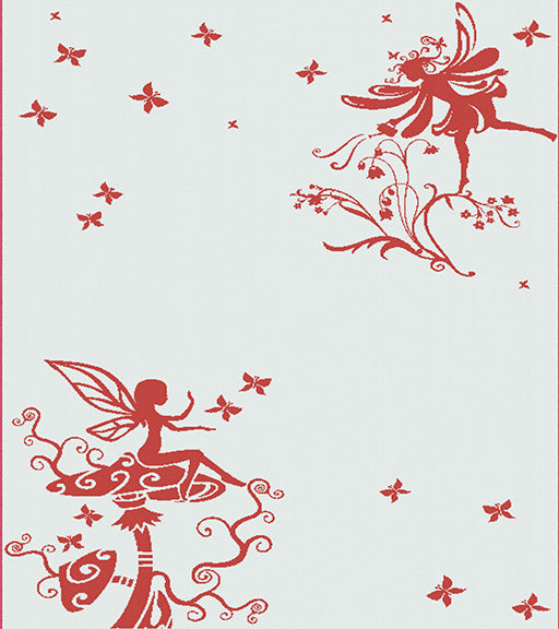 Girls Blanket Butterfly Fairy small color red.