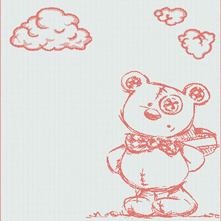 Customized Cotton Blanket (with Satin option) - Bear pattern