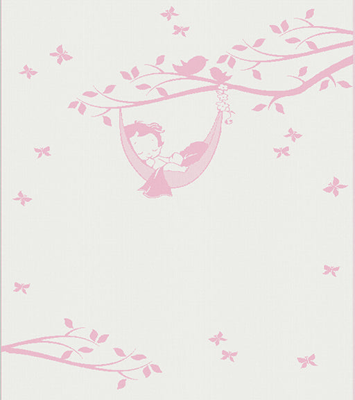 Newborn customized blanket  hammock pattern size small colour white and pink.