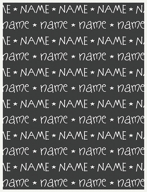 teen name on blanket you are star pattern size large color black.