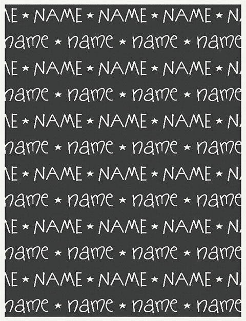 teen name on blanket you are star pattern size large color black.