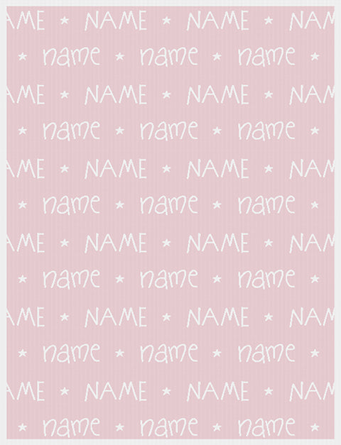 teen name on blanket you are star pattern size large color coconut ice.