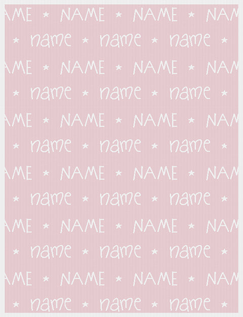 teen name on blanket you are star pattern size large color coconut ice.