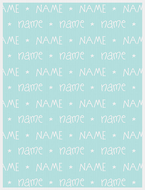 teen name on blanket you are star pattern size large color eggshell.